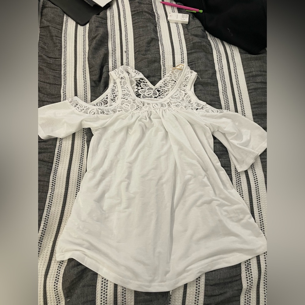 White lace blouse